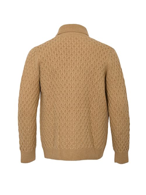 Giubbotto in maglia di lana punto ovale Paolo Pecora | AO01 F0041178